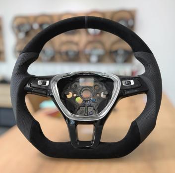 Lenkrad neu bezogen, passend für VW Golf 7 GTI, GTD, Touran und Arteon, Design A662